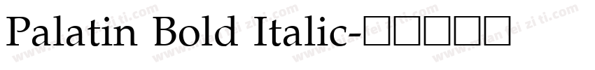 Palatin Bold Italic字体转换